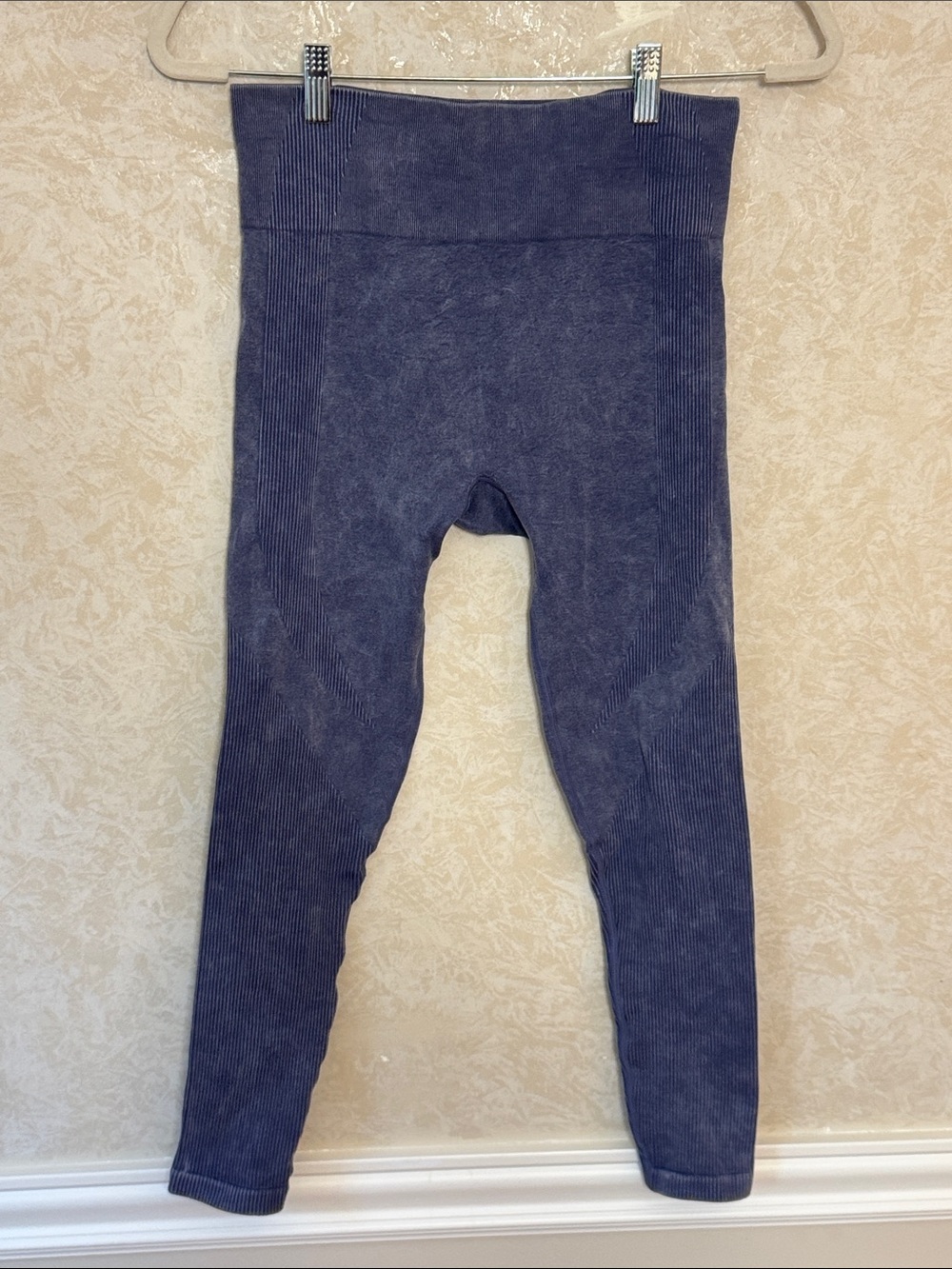 Adore Me High-Waist Slate Blue Leggings Size: M/L
